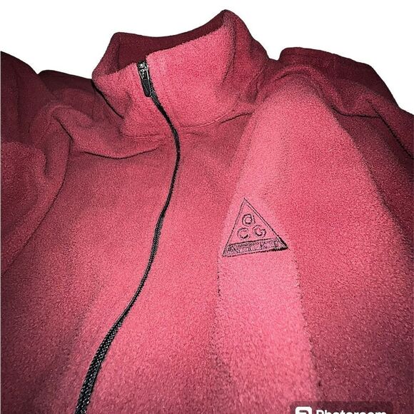 Nike ACG Maroon Fleece Snowboarding XL - Picture 1 of 8